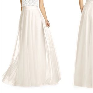 Dessy collection full length tulle bridal skirt